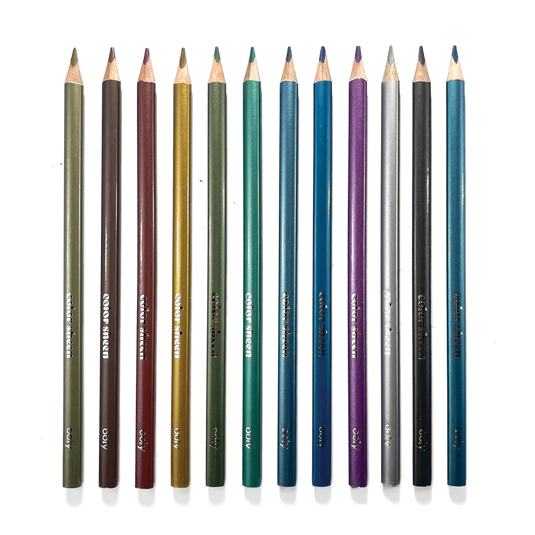 Ooly Color Sheen Metallic Colored Pencils (12 Set)