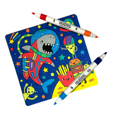 Ooly Colortopia Color By Number Paint Marker Kit - Epic Adventures