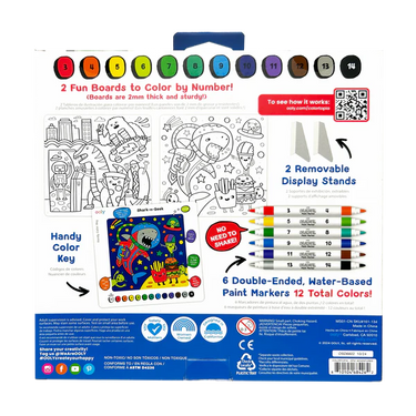 Ooly Colortopia Color By Number Paint Marker Kit - Epic Adventures
