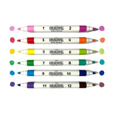 Ooly Colortopia Color By Number Paint Marker Kit - Unicorn Funland