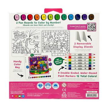 Ooly Colortopia Color By Number Paint Marker Kit - Unicorn Funland