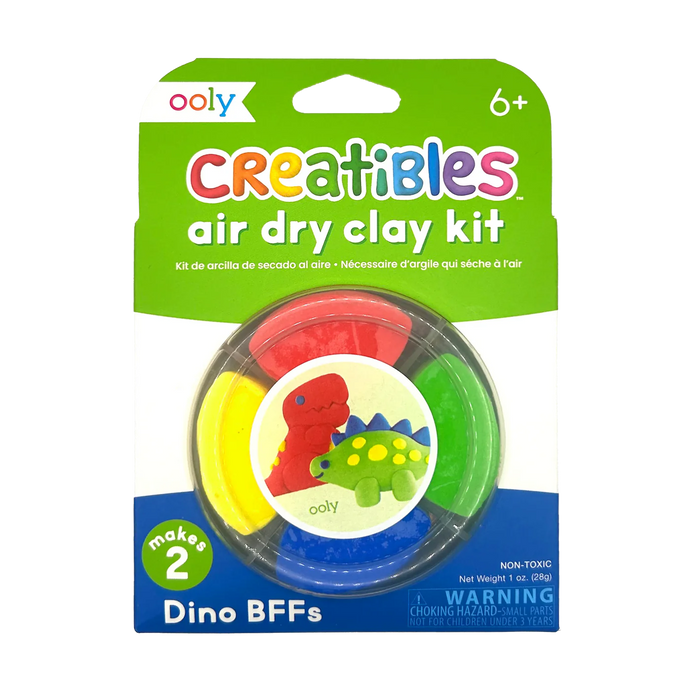 Ooly Creatibles Mini Air Dry Clay Kit - Dino BFFs