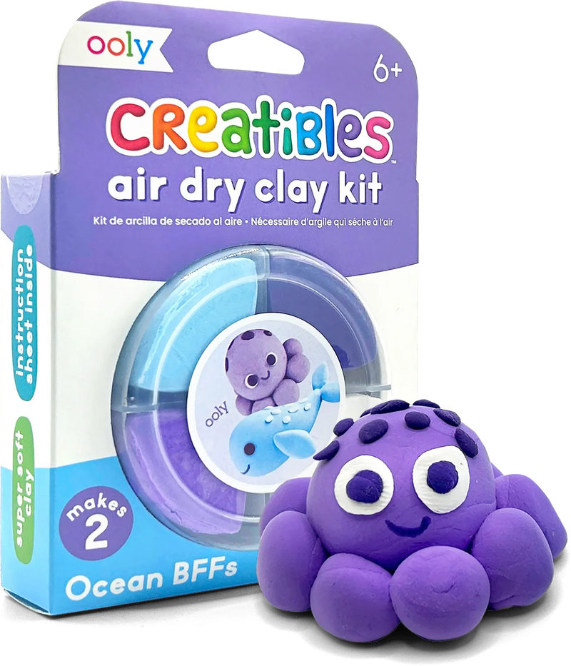 Load image into Gallery viewer, Ooly Creatibles Mini Air Dry Clay Kit - Ocean BFFs
