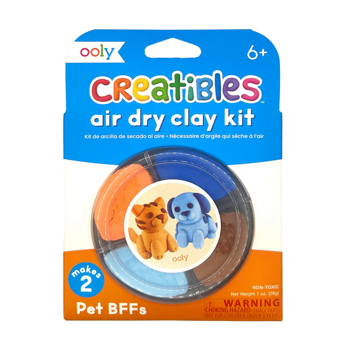 Ooly Creatibles Mini Air Dry Clay Kit - Pet BFFs