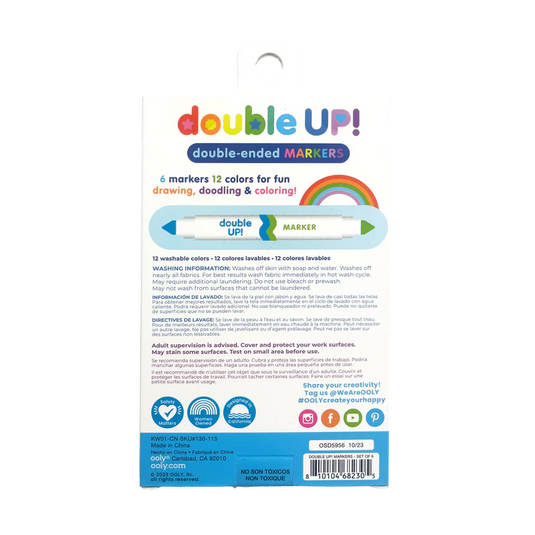 Ooly Double Up! Double-Ended Markers (6 Set)