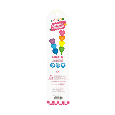 Ooly Heart Stacks Stacking Highlighters - 6 Color