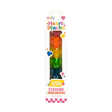 Ooly Heart Stacks Stacking Highlighters - 6 Color