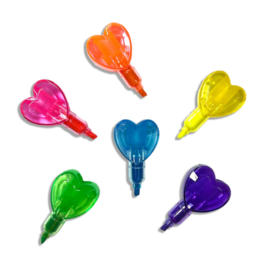 Ooly Heart Stacks Stacking Highlighters - 6 Color