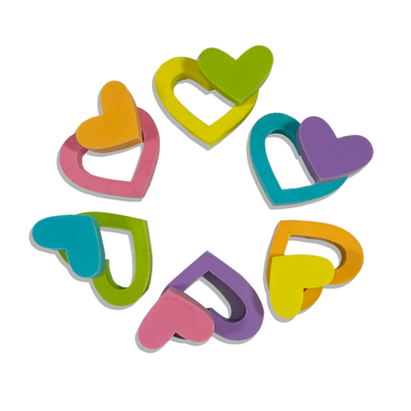 Ooly Hearts in Bloom Puzzle Erasers - Set of 6