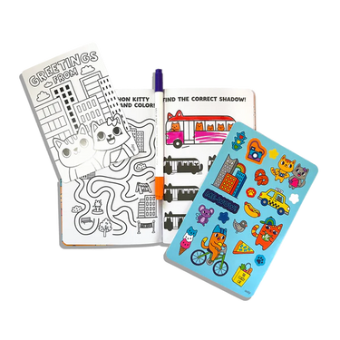 Ooly Let's Go! Activity & Coloring Kit - Kitty in the City