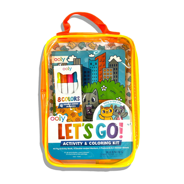 Ooly Let's Go! Activity & Coloring Kit - Kitty in the City