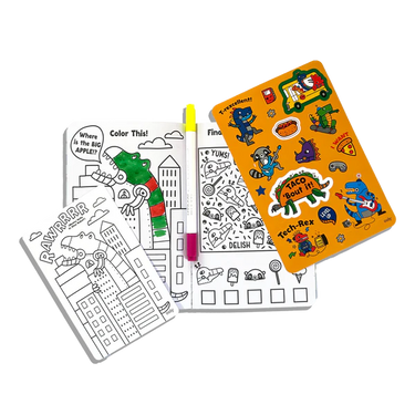 Ooly Let's Go! Activity & Coloring Kit - Robo Dinos