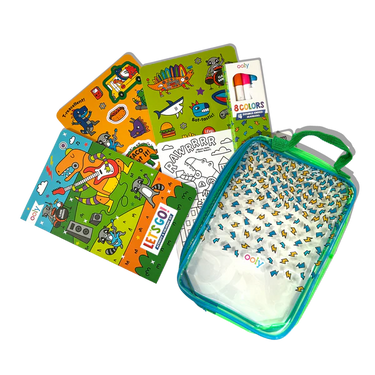 Ooly Let's Go! Activity & Coloring Kit - Robo Dinos