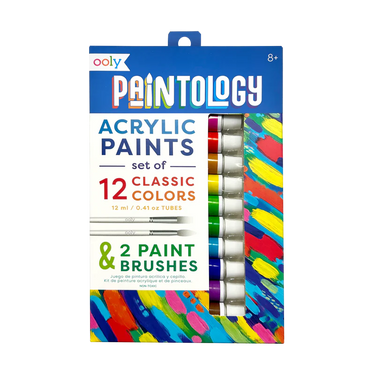 Ooly Paintology Acrylic Paints Set - Classic Colors (12 Set)
