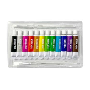 Ooly Paintology Acrylic Paints Set - Classic Colors (12 Set)