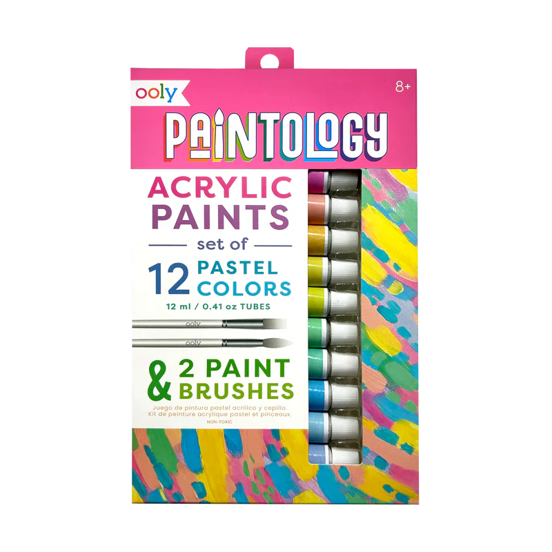 Load image into Gallery viewer, Ooly Paintology Acrylic Paints Set - Pastel Colors (12 Set)
