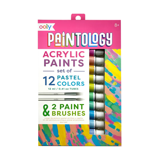 Ooly Paintology Acrylic Paints Set - Pastel Colors (12 Set)