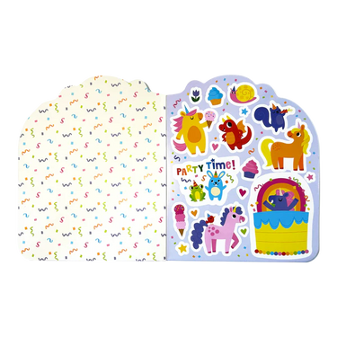 Ooly Playful Pages Activity Book - Games Coloring Stickers - Unicorn Party!