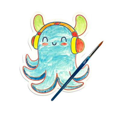 Ooly Playful Painters Easy Watercolor Painting Kit - Ocean Fun