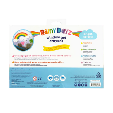 Ooly Rainy Dayz Window Gel Crayons - Set of 10