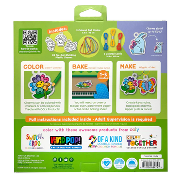Ooly Shrink-its! DIY Shrink Art Kit - Garden Pals