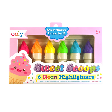 Ooly Sweet Scoops Scented Neon Highlighters - Set of 6