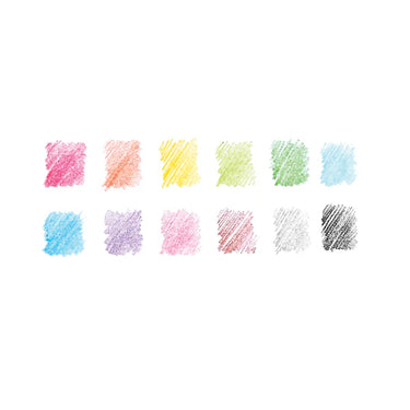Ooly Un-Mistakeables! Erasable Colored Pencils - Set of 12