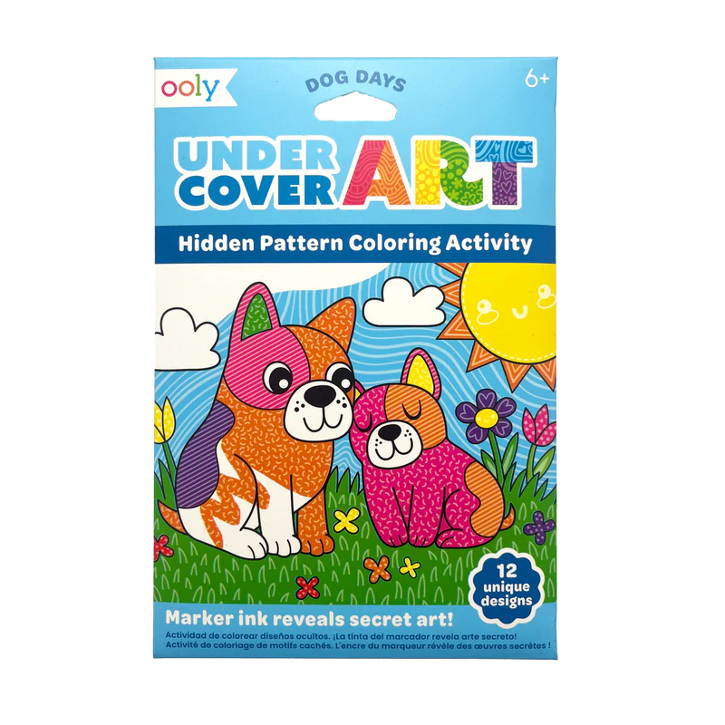 Load image into Gallery viewer, Ooly Undercover Art Hidden Pattern Coloring Activity Art Cards - Dog Days
