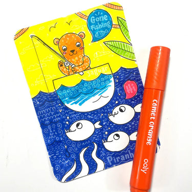 Ooly Undercover Art Hidden Pattern Coloring Activity Art Cards - Rainforest Fun
