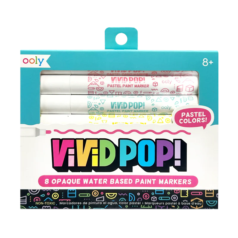 Load image into Gallery viewer, Ooly Vivid Pop! Water Based Paint Markers - Pastel (8 Set)
