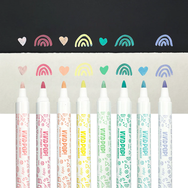 Ooly Vivid Pop! Water Based Paint Markers - Pastel (8 Set)