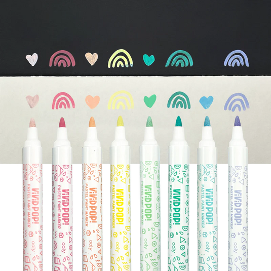 Ooly Vivid Pop! Water Based Paint Markers - Pastel (8 Set)