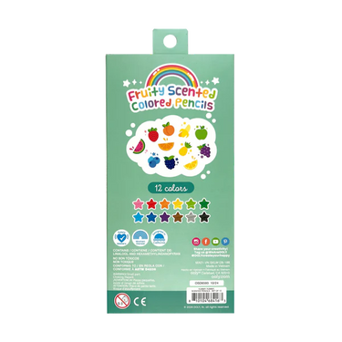 Ooly Yummy Yummy Fruit Scented Colored Pencils - Set of 12