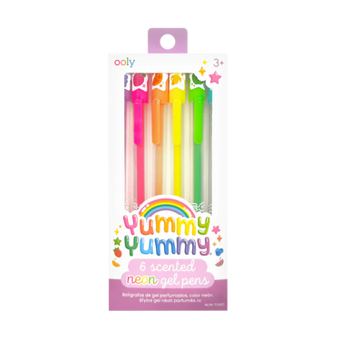 Yummy Yummy Scented Gel Pens - Neon (6 Set)