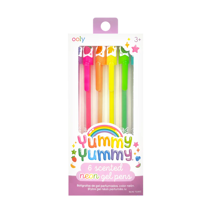 Yummy Yummy Scented Gel Pens - Neon (6 Set)