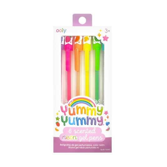 Yummy Yummy Scented Gel Pens - Neon (6 Set)