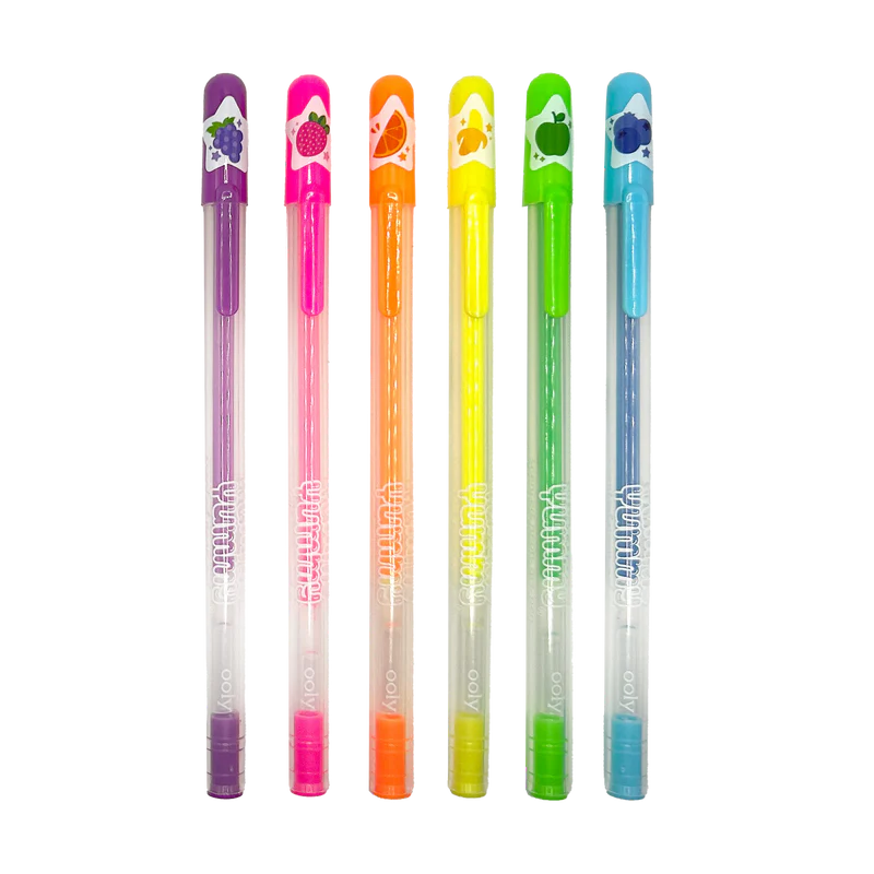 Load image into Gallery viewer, Yummy Yummy Scented Gel Pens - Neon (6 Set)
