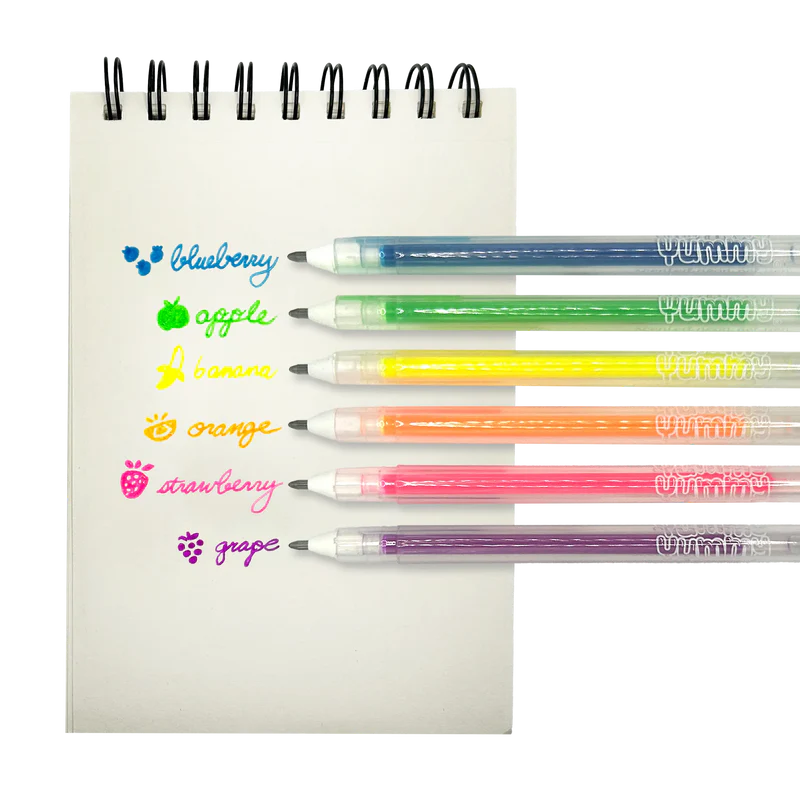 Load image into Gallery viewer, Yummy Yummy Scented Gel Pens - Neon (6 Set)
