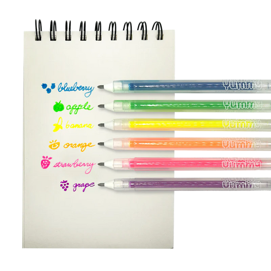 Yummy Yummy Scented Gel Pens - Neon (6 Set)