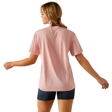Ariat Women's HOWDY Short Sleeve T-Shirt (Acid Wash Pink) Size XL