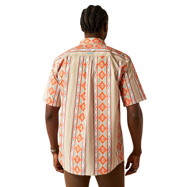 Ariat Wade Short Sleeve Button Up Shirt (Tan) Size L