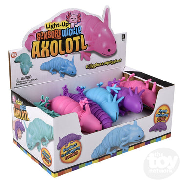 7.5" Light-Up Wiggle Sensory Axolotl (Sold Separately)