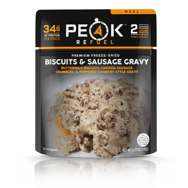 Peak Refuel Biscuits & Sausage Gravy