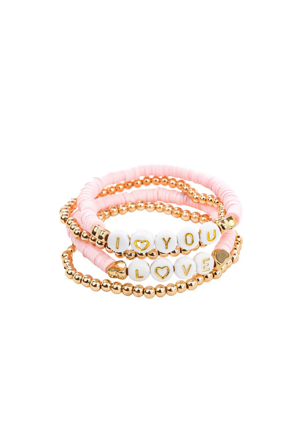 Load image into Gallery viewer, Pink Love Bracelets
