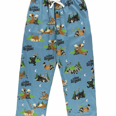 Lazy One Great Out-Snore's Men's PJ Pants (Blue) Size L