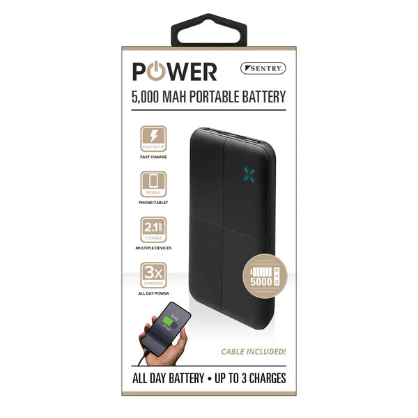 Load image into Gallery viewer, Sentry Power 5000 mAh Portable Battery
