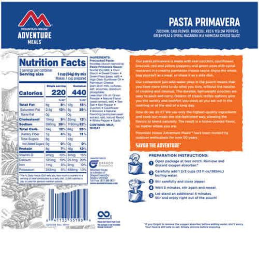 Oregon Freeze Dry In Pasta Primavera