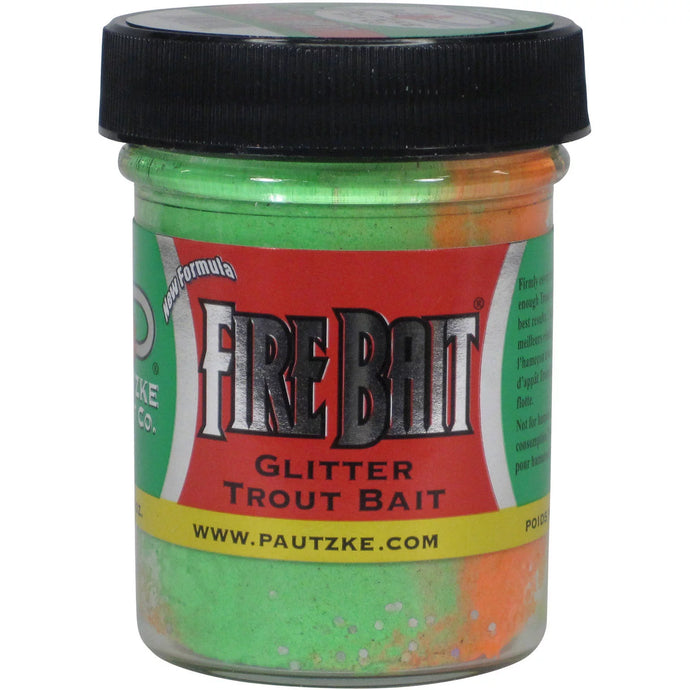 Pautzke Fire Bait - Glitter Trout Rainbow Bait 1.5 oz