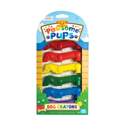 Ooly Pawsome Pups Dog Crayons (6 Set)