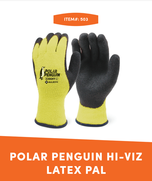 Polar Penguin Hi-Viz Latex Palm Extra Large